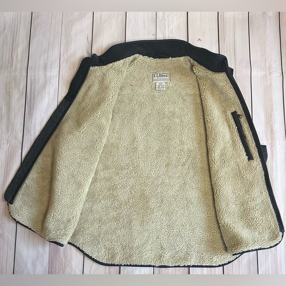 LL Bean Vintage Wool Sherpa Lined Vest  2XL Reg Adventure Hunting Outdoor Work - Picture 4 of 8